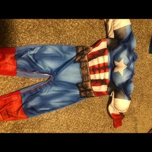 Toddlers captain America costume